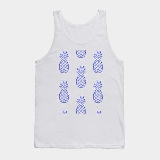 Pineapple Pattern - Pineapple Gift  - Beach Gift Tank Top